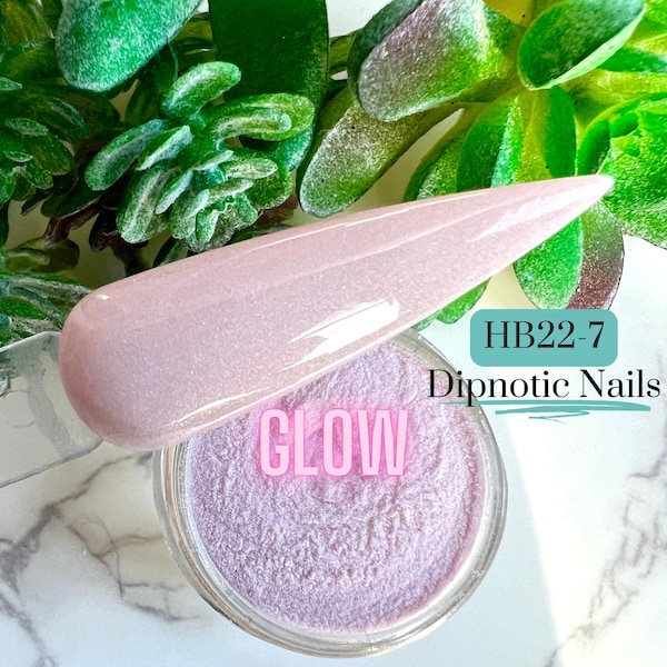 HB22-7 Light Pink Glow Nail Dip Powder Dipnotic Nails 2022 Hanukkah Box