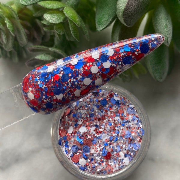 Independence Day Red White and Blue Patriotic Nail Dip Powder The Patriotic Collection