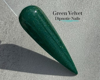 Green Velvet Nail Dip Powder