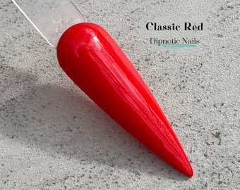 Classic Red Red Nail Dip Powder The Christmas Brights Collection