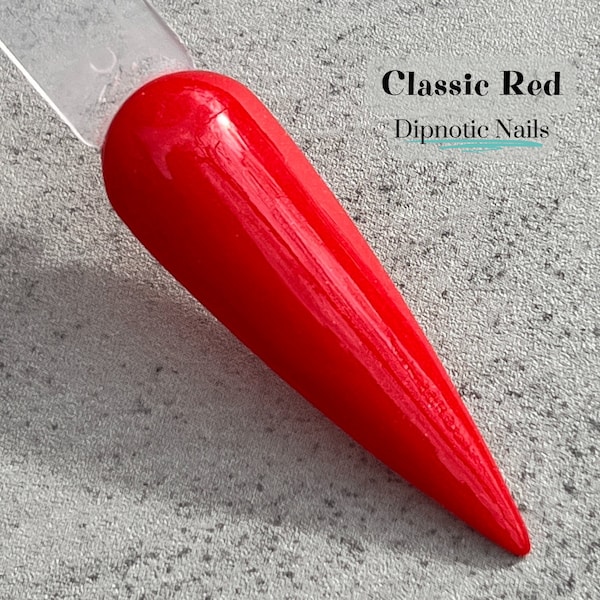 Classic Red Red Nail Dip Powder The Christmas Brights Collection