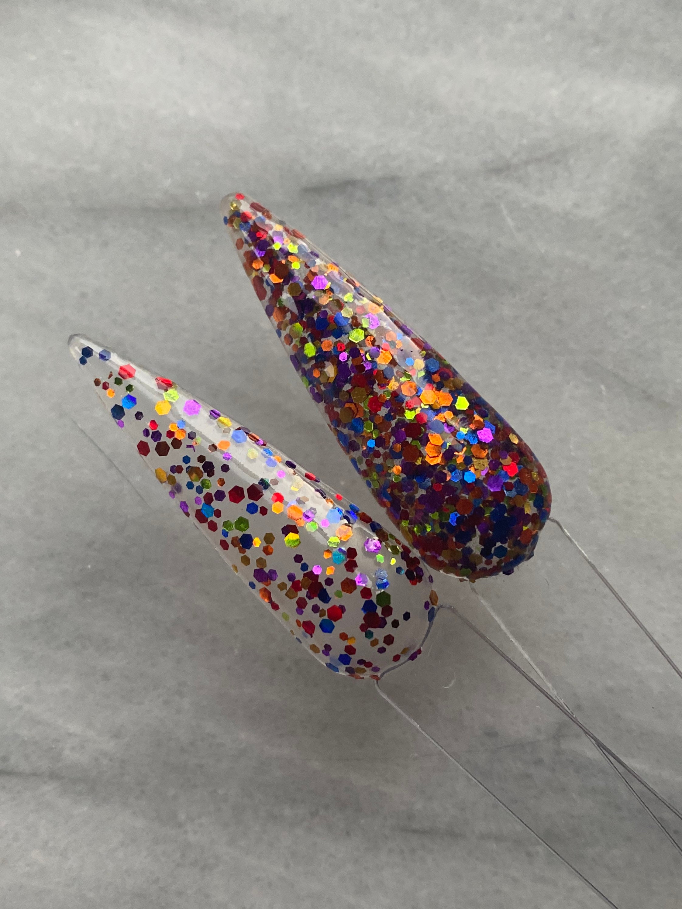 Rainbow Fine Glitter Acrylic Powder and Dipping powder – Scarlett