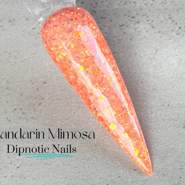 Mandarin Mimosa Orange Nail Dip Powder The Citrus Sunrise Collection