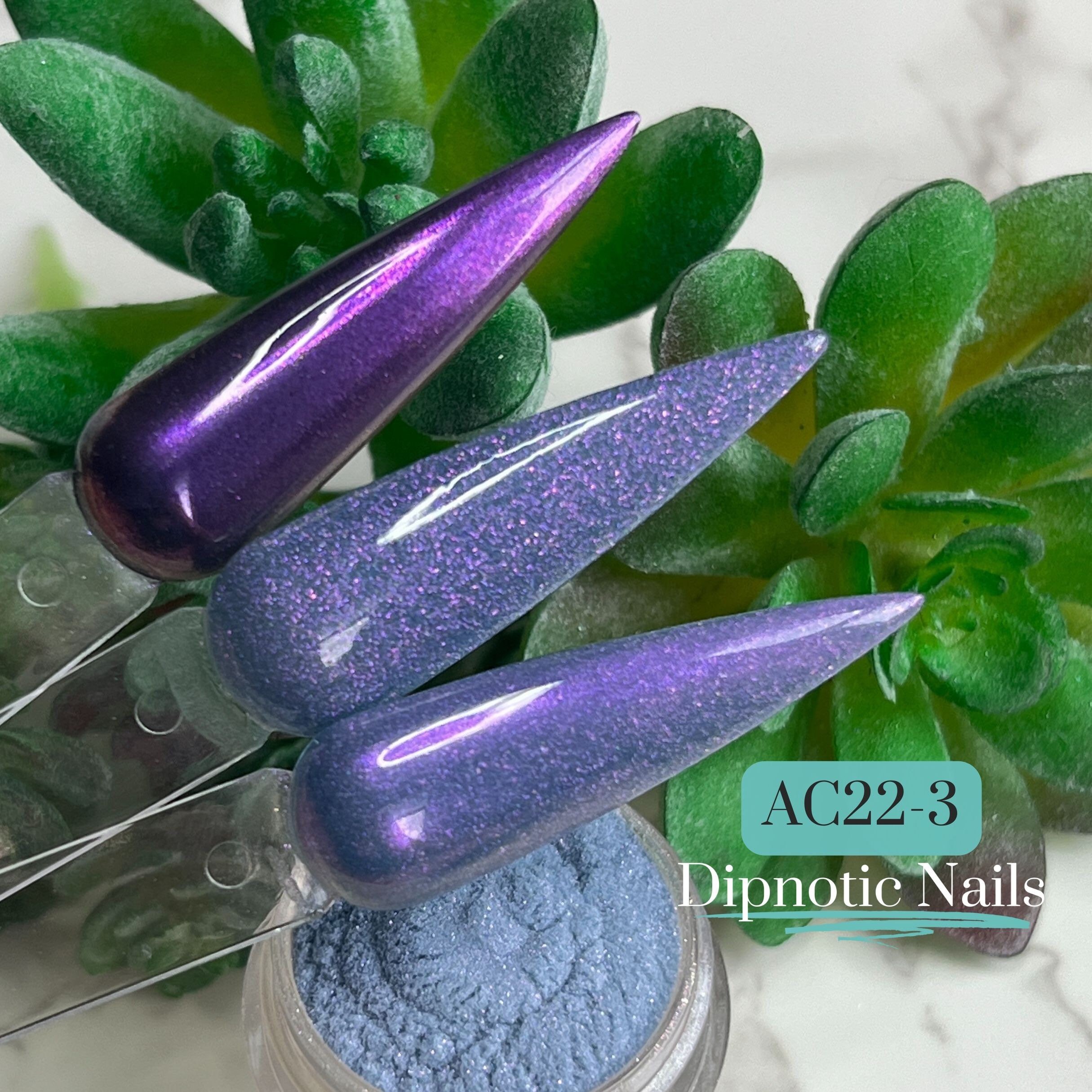AC22-3 Dark Purple Chameleon Chrome Nail Dip Powder Dipnotic - Etsy ac22-3-dark-purple-chameleon-chrome-nail-dip-powder-dipnotic-etsy
