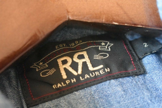 Brilliant Womens Ralph Lauren RRL Denim Chambray Western Shirt - Etsy