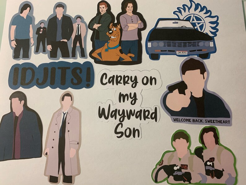 Supernatural Stickers or Magnet Pack