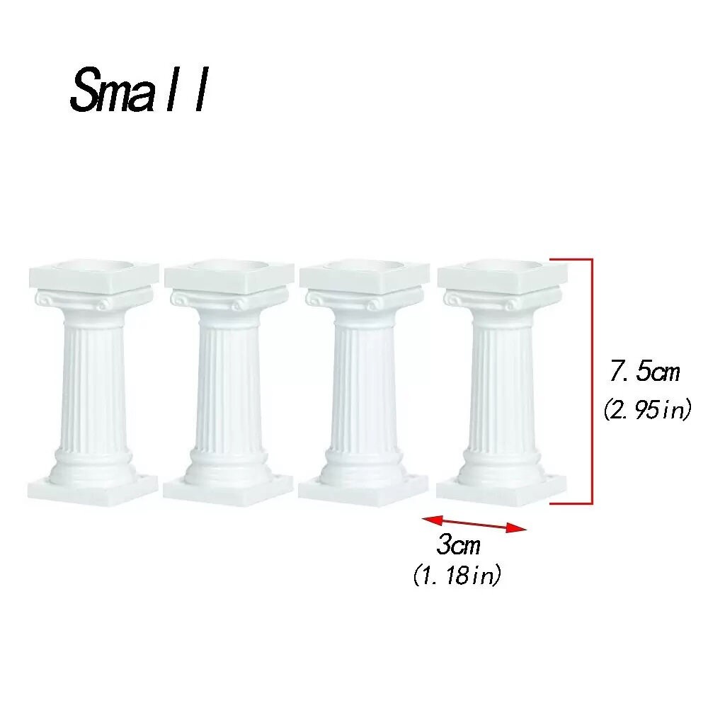 4pcs Pillars Wedding Cake Stands Etsy