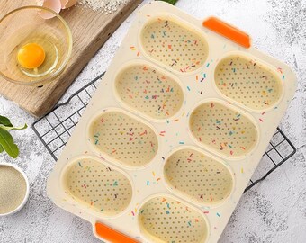 Molde de silicona Muffin Jelly Pudding Mold Color Point Bread Cake Moldes para hornear