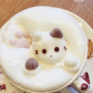 Cute cat head shape Marshmallow silicone mold image 6