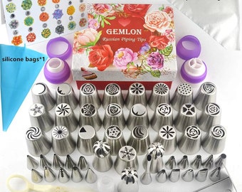 88 PCS/SET Russische Tulp Icing Piping Nozzles RVS Stee