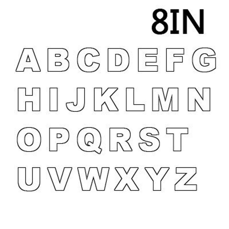 PET 26 Letter Alphabet Cake Stencil Mold Pastry Tool Etsy