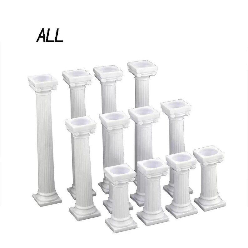 4pcs Pillars Wedding Cake Stands ALL cm