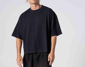 Boxy Tee for Men |  Boxy Crop Tee for Men | Minimalist Streetwear | Modern minimalist Tee | Luxury Everyday Shirt | Minimalist Menswear
