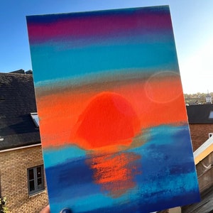 Tranquille | Coucher et lever de soleil | Impression d'art giclée | Art mural