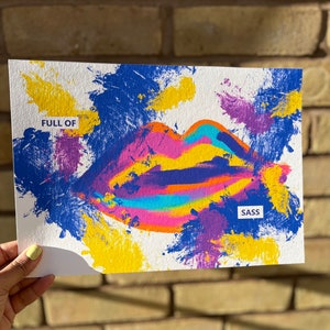 Cheio de Sass | Impressão de arte Giclèe | Arte de parede | Decoração para casa