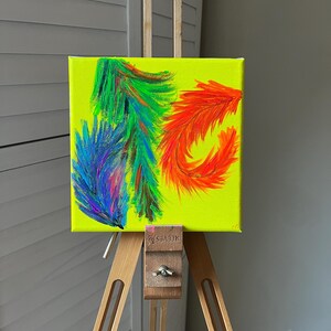 Gedurfd extra | Abstracte neonkunst | Muurkunst