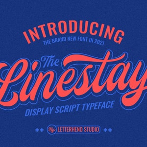 The Linestay Bold Script Font: Vintage Display Typeface