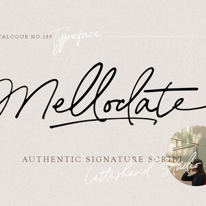 Mellodate Script Font: Authentic Signature Style