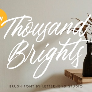 Thousand Brights, Script Font, Beauty Font, Instagram Font, Feminine Font, Styllish Font, Wedding, Invitation, Magazine, Fashion, Signature,