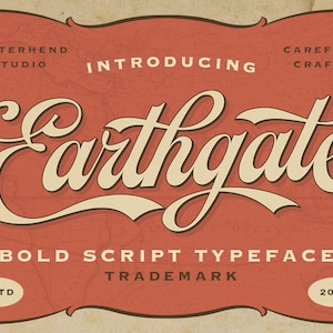 Earthgate - Bold Script Typeface