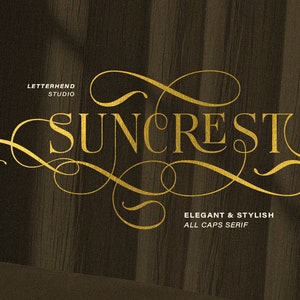 Fuente Suncrest Serif: Elegantes florituras y alternativas