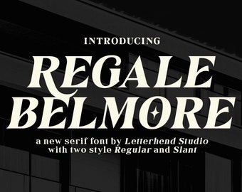 Regale Belmore Serif, Stylish, Serif, Organic Font, Luxury Font, Font Bundle, Cursive Font, Font Pair, Expensive, Exclusive, Modern Font,