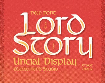 Lord Story Medieval Font: Uncial Display Font