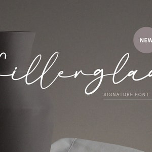 Fillerglad Script Font: Feminine Signature Style