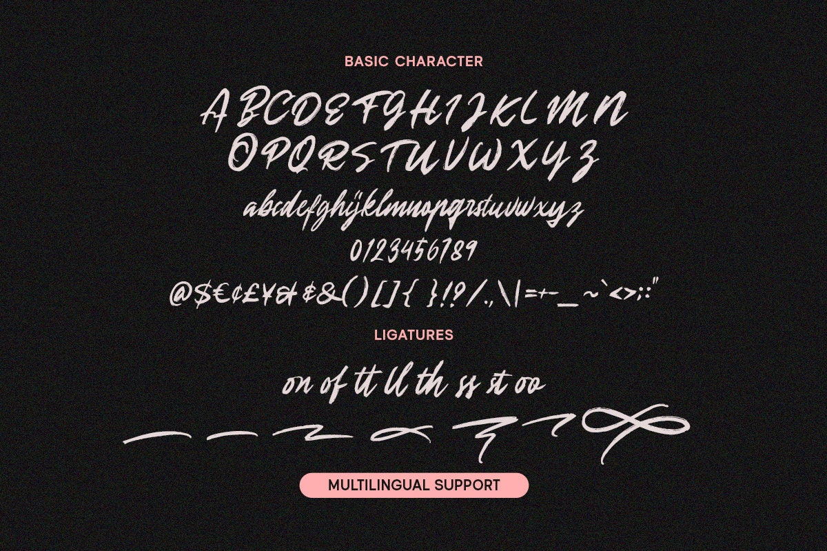 Rogue Script Print District Rogue: Handrawn Brush Script Font - Etsy