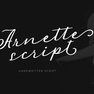 Arnette Handwritten Script Font: Feminine Branding Font