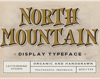 North Mountain Vintage Display Font: Retro Serif Typeface