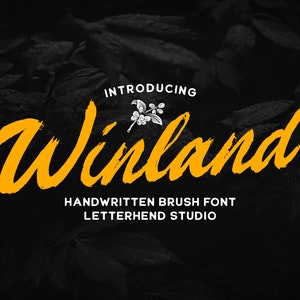 Winland Brush Font: Textured Handwritten Style