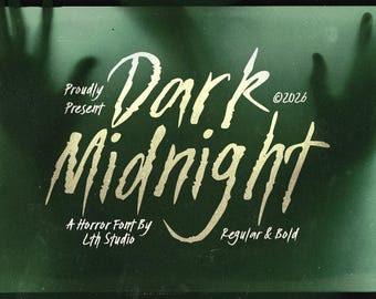 Dark Midnight Horror Raw Brush