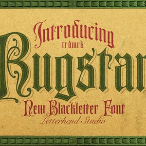Rugstar Blackletter Font: Vintage Gothic Typeface