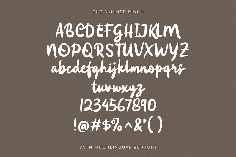 The Summer Pinch Handwritten Font: Casual Script - Etsy