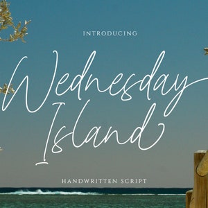 Wednesday Island Font: Romantic Script with Ligatures