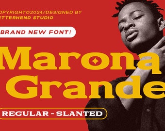 Marona Grande Display, Slab Font, Bold Font Display Font, Brand Font, Sporty Font, Basketball Baseball, Shout, Outstanding, Title Font,