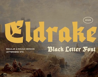 Blackletter - Eldrake Font : Medieval & Historical