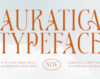 Fuente Auratica Serif: tipografía elegante y elegante
