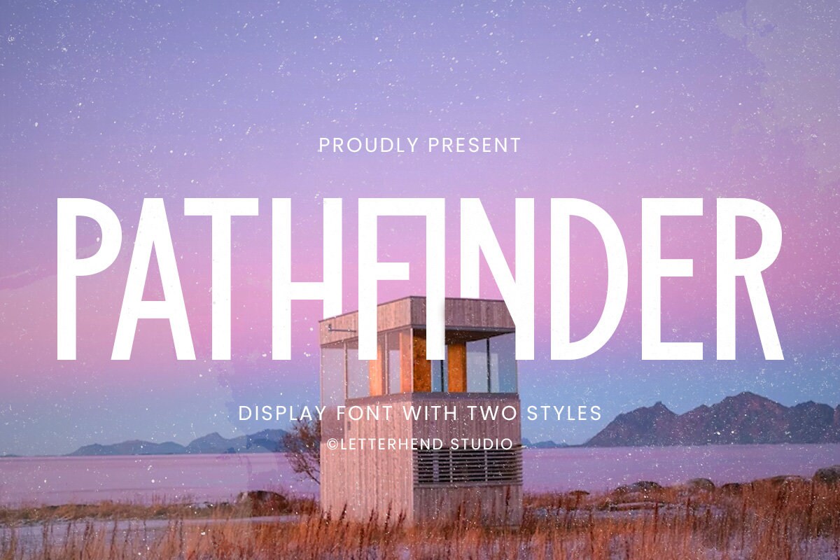 Pathfinder Display Font: Sleek Sans Serif Ligature Font