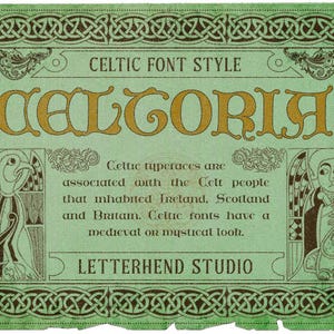 Celtoria Celtic Font: Medieval Irish Typography