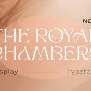 The Royal Chambers, Stylish Font, Display Font, Logo Font, Unique Font, Instagram Font, Feminine Font, Chick Font, Girly Font, Modern Font image 1