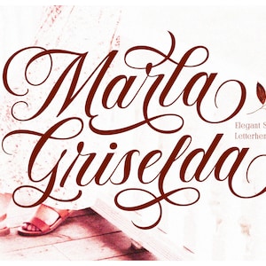 Marla Griselda Font: Elegant Script with Swashes