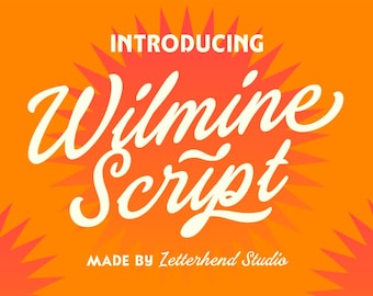 Wilmine Script – Vintage Brush Script Font for Logos, Signage & Packaging