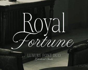 Royal Fortune Luxury Font Duo