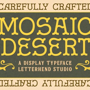 Mosaic Dessert Font: Classic Western Display Typeface