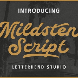 Mildsten Bold Script Font: Klassische Signatur-Schrift