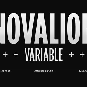 Novalion Condensed Variable Font: Elegant Sans Serif