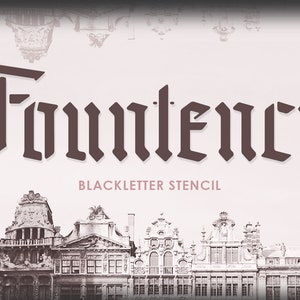 Fountencil - Blackletter Stencil