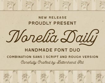 Norelia Daily Handmade Font Duo